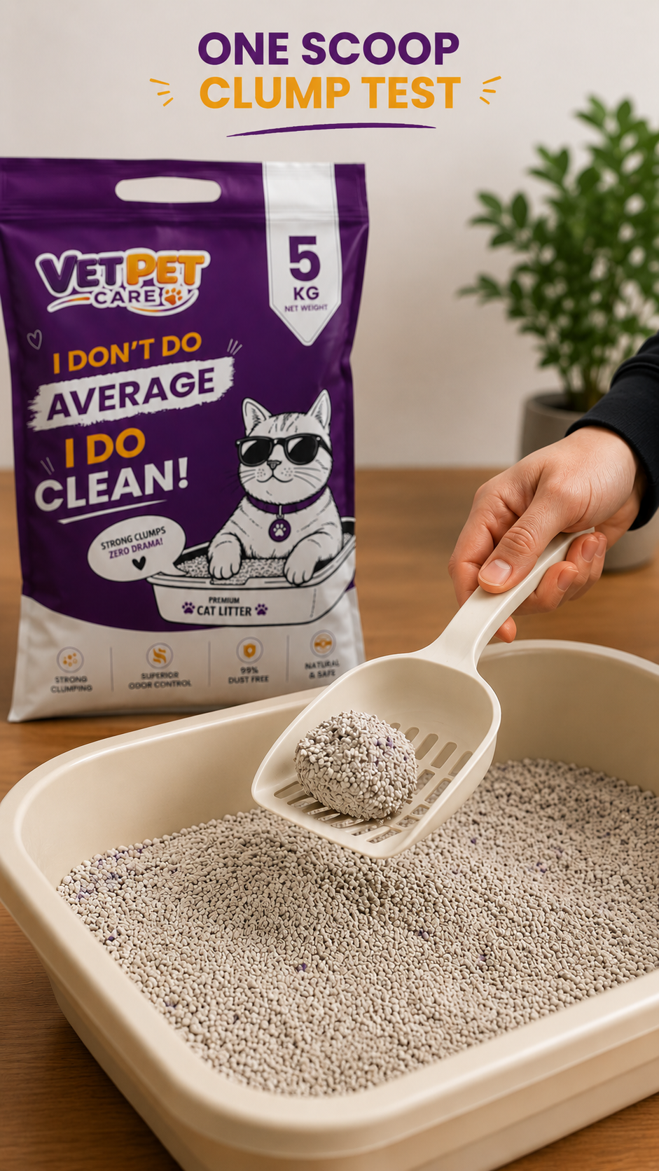 VetPet Care vpc one scoop clump test